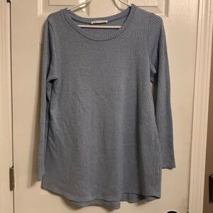 Chris & Carol dusty blue pull over sweater medium